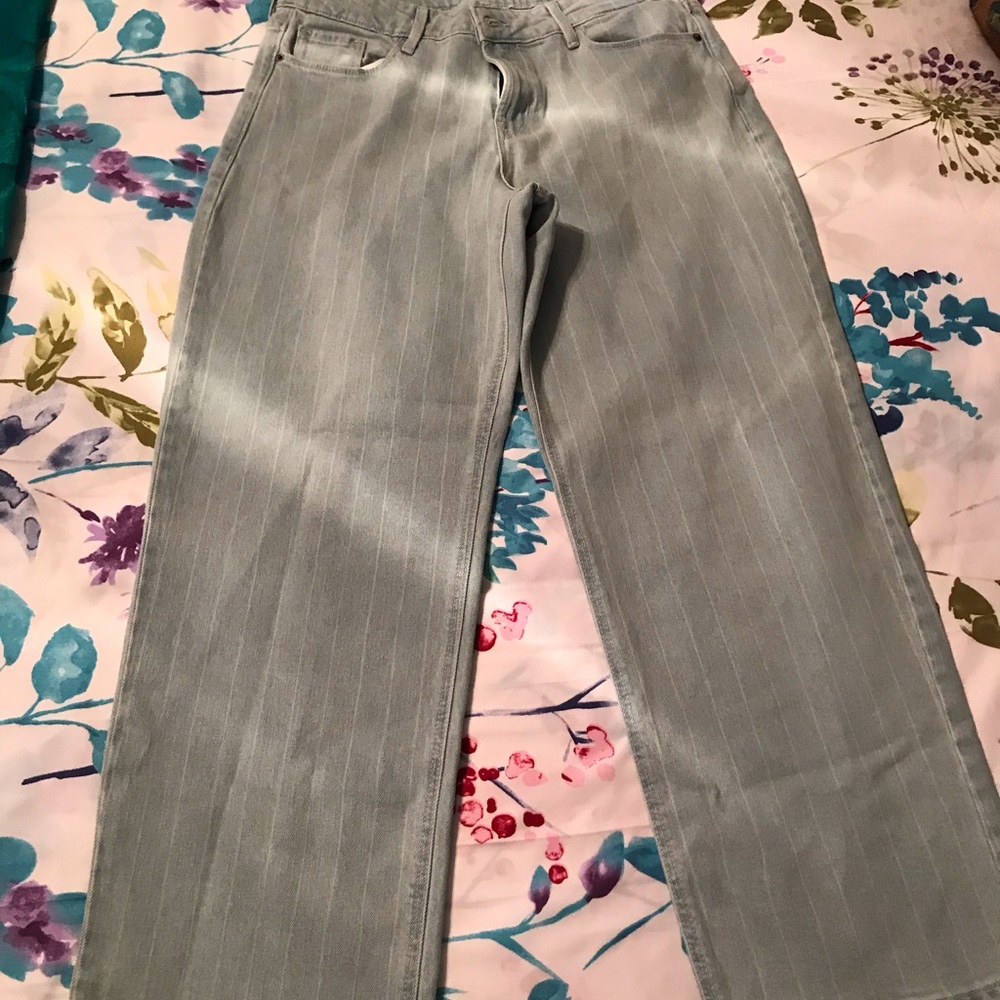 Slim wide leg jeans